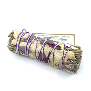 Serenity ~ Courage ~ Wisdom - With Good Intentions Smudge Stick