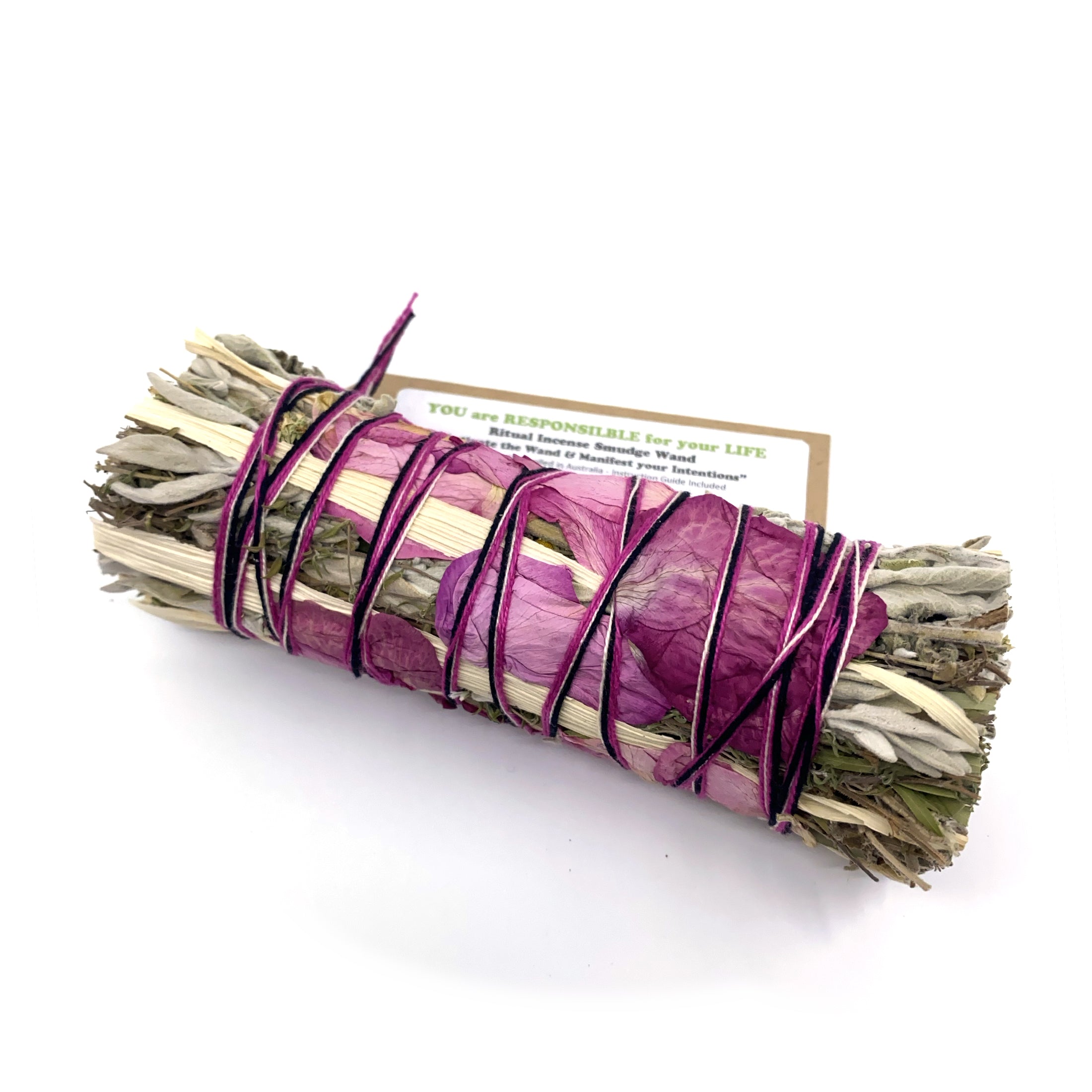 You are Responsible for Your Life - With Good Intentions Smudge Stick