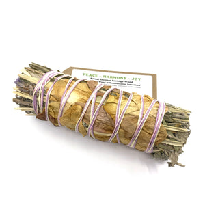 Peace ~ Harmony ~ Joy - With Good Intentions Smudge Stick